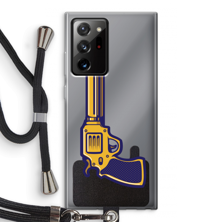 Pew Pew Pew: Samsung Galaxy Note 20 Ultra / Note 20 Ultra 5G Transparant Hoesje met koord