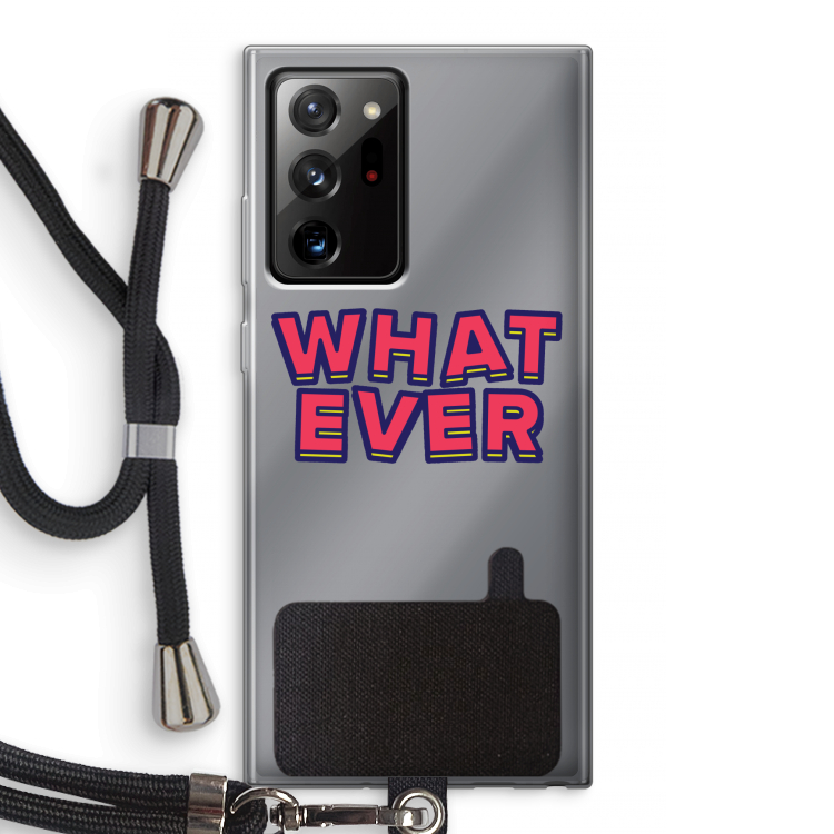 Whatever: Samsung Galaxy Note 20 Ultra / Note 20 Ultra 5G Transparant Hoesje met koord