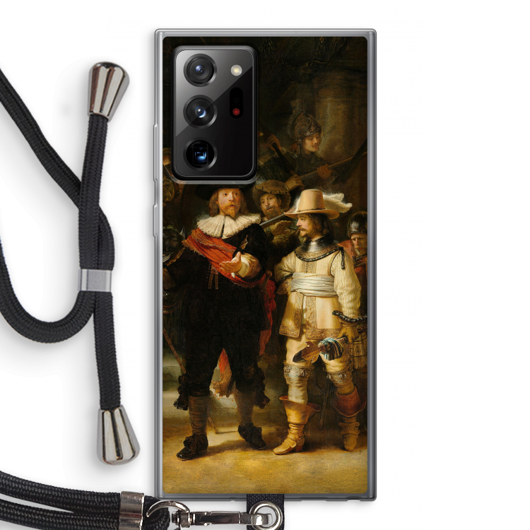 De Nachtwacht: Samsung Galaxy Note 20 Ultra / Note 20 Ultra 5G Transparant Hoesje met koord