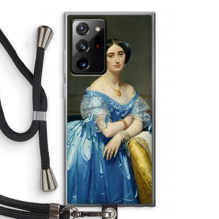 Eleonore: Samsung Galaxy Note 20 Ultra / Note 20 Ultra 5G Transparant Hoesje met koord