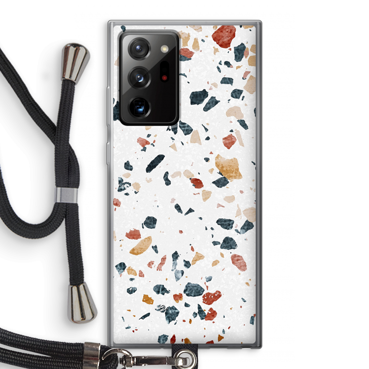 Terrazzo N°4: Samsung Galaxy Note 20 Ultra / Note 20 Ultra 5G Transparant Hoesje met koord