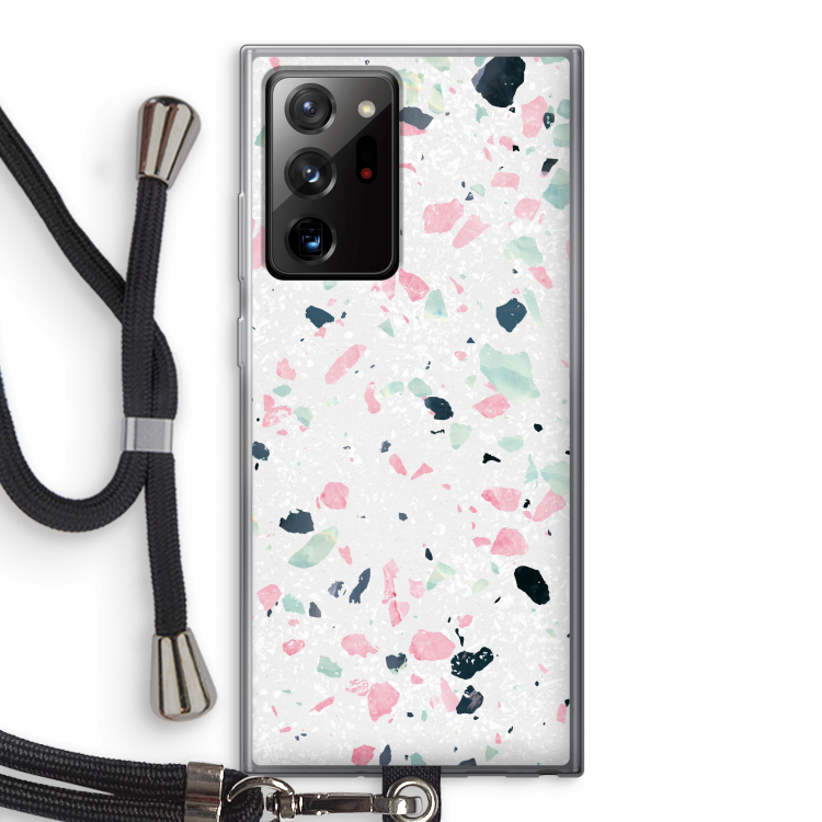 Terrazzo N°3: Samsung Galaxy Note 20 Ultra / Note 20 Ultra 5G Transparant Hoesje met koord