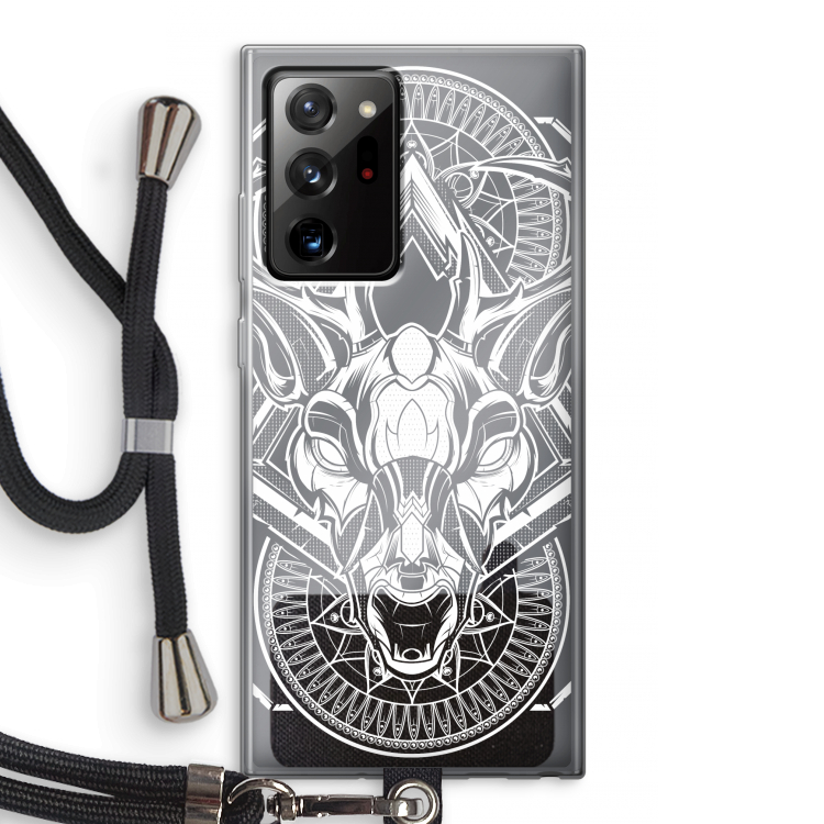 Oh Deer: Samsung Galaxy Note 20 Ultra / Note 20 Ultra 5G Transparant Hoesje met koord