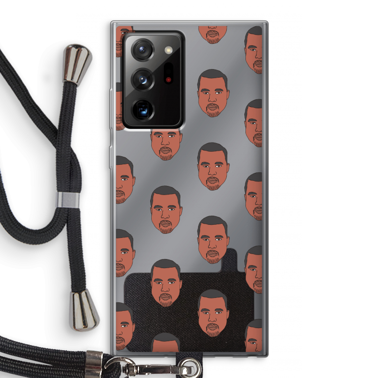 Kanye Call Me?: Samsung Galaxy Note 20 Ultra / Note 20 Ultra 5G Transparant Hoesje met koord