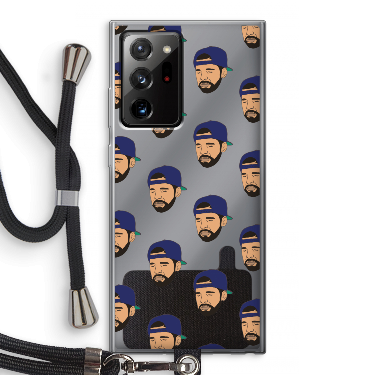 Drake Away: Samsung Galaxy Note 20 Ultra / Note 20 Ultra 5G Transparant Hoesje met koord