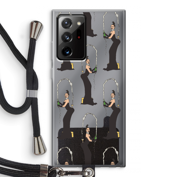 Pop Some Kim: Samsung Galaxy Note 20 Ultra / Note 20 Ultra 5G Transparant Hoesje met koord