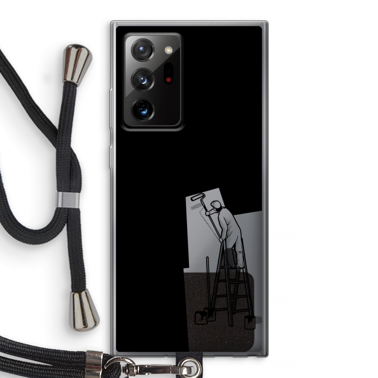 Musketon Painter: Samsung Galaxy Note 20 Ultra / Note 20 Ultra 5G Transparant Hoesje met koord