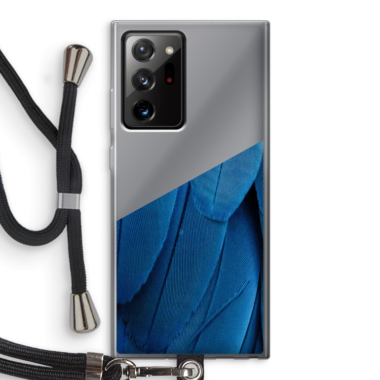 Pauw: Samsung Galaxy Note 20 Ultra / Note 20 Ultra 5G Transparant Hoesje met koord