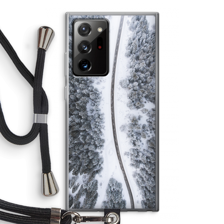 Snøfall: Samsung Galaxy Note 20 Ultra / Note 20 Ultra 5G Transparant Hoesje met koord