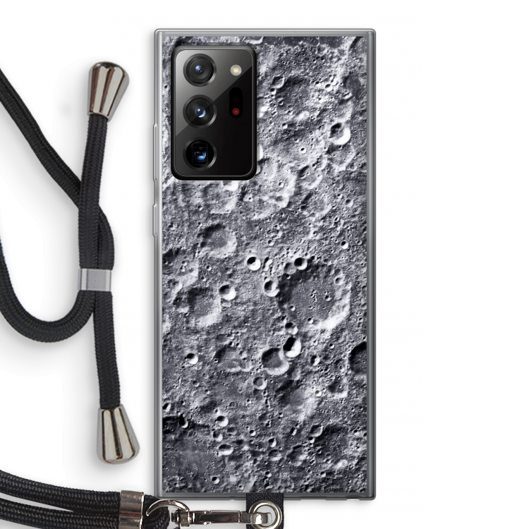 Maanlandschap: Samsung Galaxy Note 20 Ultra / Note 20 Ultra 5G Transparant Hoesje met koord