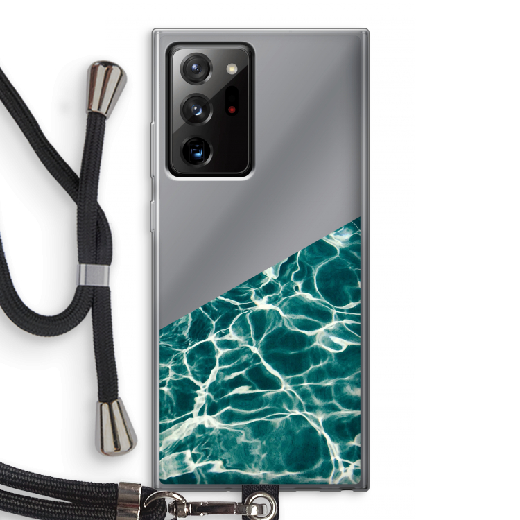 Weerkaatsing water: Samsung Galaxy Note 20 Ultra / Note 20 Ultra 5G Transparant Hoesje met koord