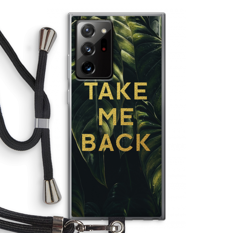Take me back: Samsung Galaxy Note 20 Ultra / Note 20 Ultra 5G Transparant Hoesje met koord