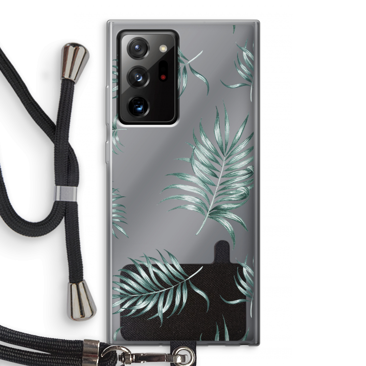 Simple leaves: Samsung Galaxy Note 20 Ultra / Note 20 Ultra 5G Transparant Hoesje met koord