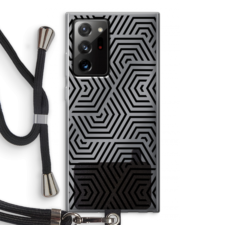 Magic pattern: Samsung Galaxy Note 20 Ultra / Note 20 Ultra 5G Transparant Hoesje met koord