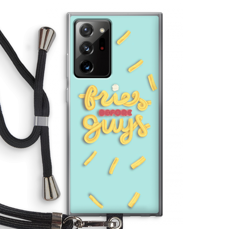 Always fries: Samsung Galaxy Note 20 Ultra / Note 20 Ultra 5G Transparant Hoesje met koord