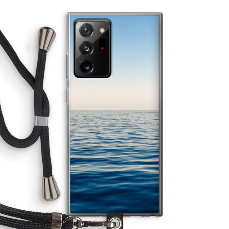Water horizon: Samsung Galaxy Note 20 Ultra / Note 20 Ultra 5G Transparant Hoesje met koord