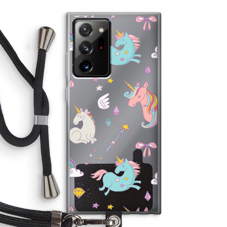 Fantasiewereld: Samsung Galaxy Note 20 Ultra / Note 20 Ultra 5G Transparant Hoesje met koord