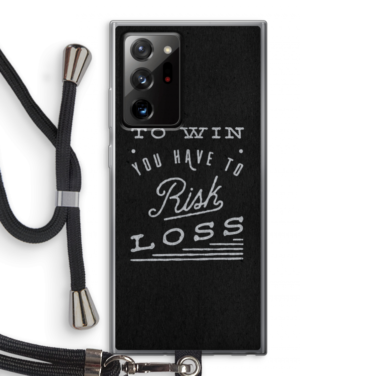 Risk loss: Samsung Galaxy Note 20 Ultra / Note 20 Ultra 5G Transparant Hoesje met koord