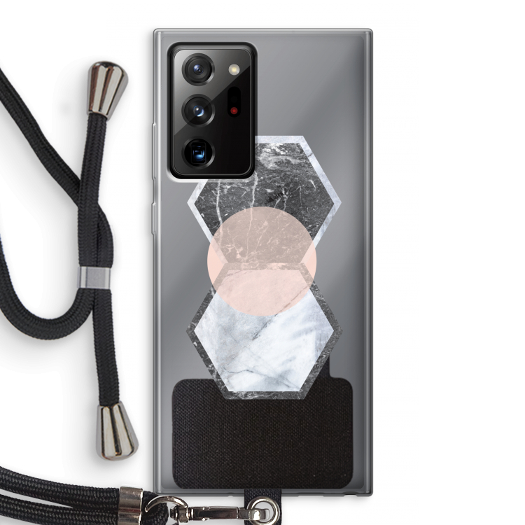 Creatieve toets: Samsung Galaxy Note 20 Ultra / Note 20 Ultra 5G Transparant Hoesje met koord