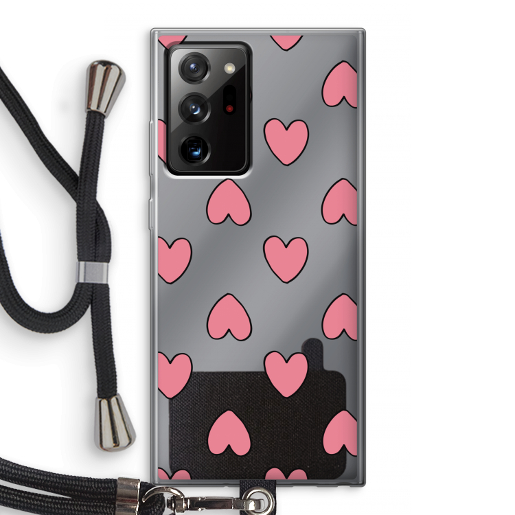 Ondersteboven verliefd: Samsung Galaxy Note 20 Ultra / Note 20 Ultra 5G Transparant Hoesje met koord