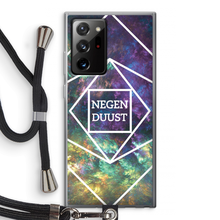 Negenduust ruimte: Samsung Galaxy Note 20 Ultra / Note 20 Ultra 5G Transparant Hoesje met koord