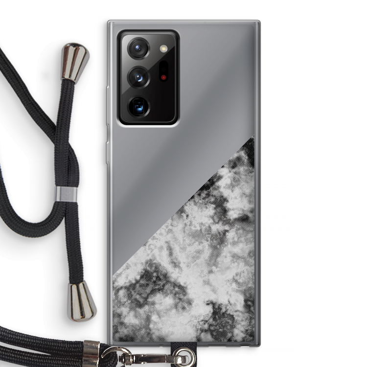 Onweer: Samsung Galaxy Note 20 Ultra / Note 20 Ultra 5G Transparant Hoesje met koord