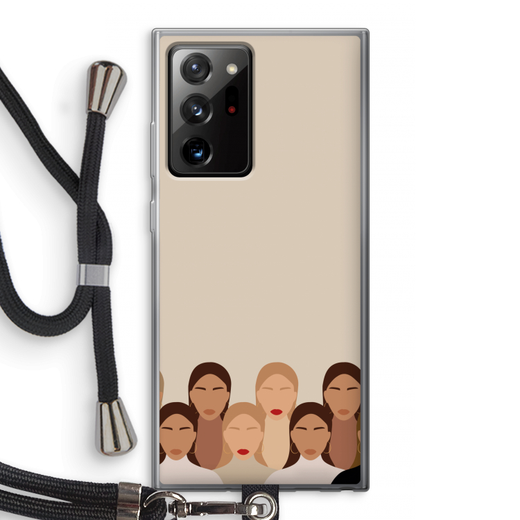 Girls girls girls: Samsung Galaxy Note 20 Ultra / Note 20 Ultra 5G Transparant Hoesje met koord