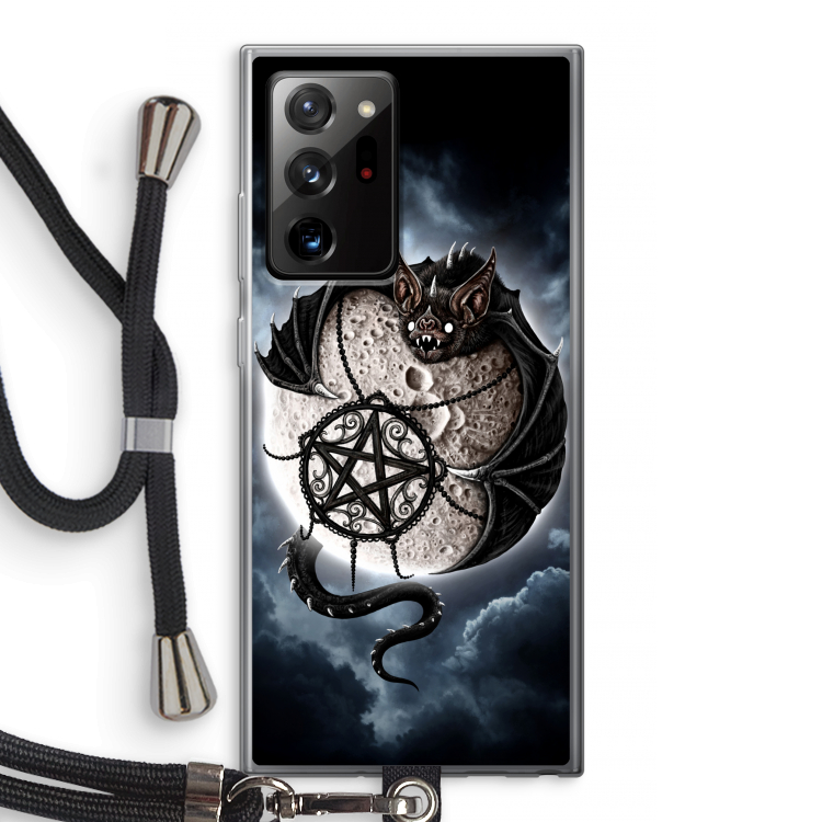 Volle maan: Samsung Galaxy Note 20 Ultra / Note 20 Ultra 5G Transparant Hoesje met koord