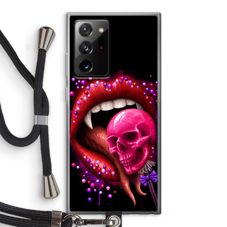 Dodelijk zoet: Samsung Galaxy Note 20 Ultra / Note 20 Ultra 5G Transparant Hoesje met koord