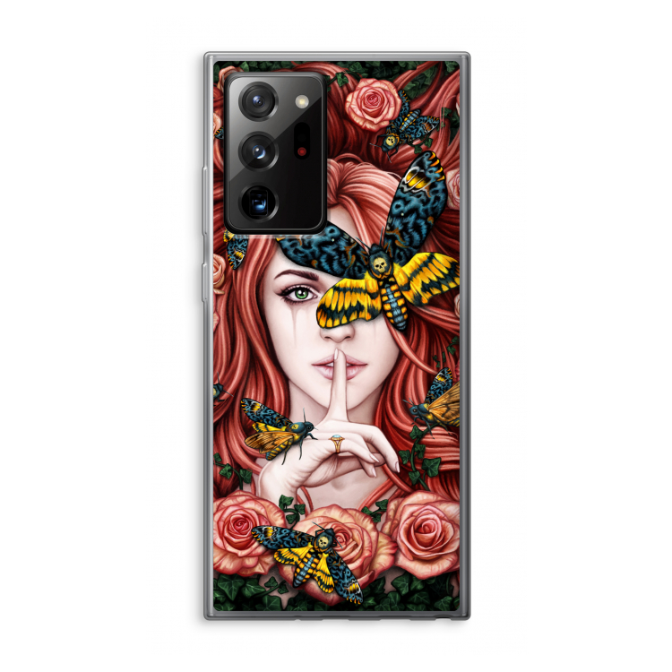 Lady Moth: Samsung Galaxy Note 20 Ultra / Note 20 Ultra 5G Transparant Hoesje