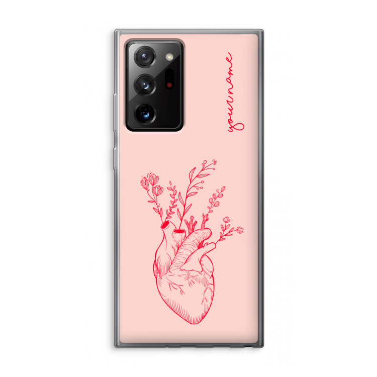 Blooming Heart: Samsung Galaxy Note 20 Ultra / Note 20 Ultra 5G Transparant Hoesje