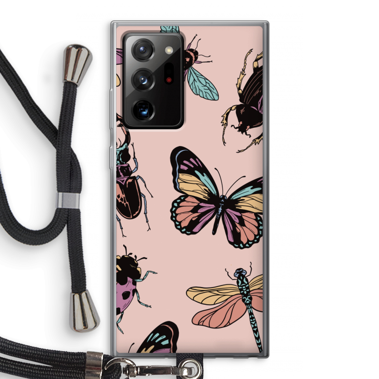 Tiny Bugs: Samsung Galaxy Note 20 Ultra / Note 20 Ultra 5G Transparant Hoesje met koord