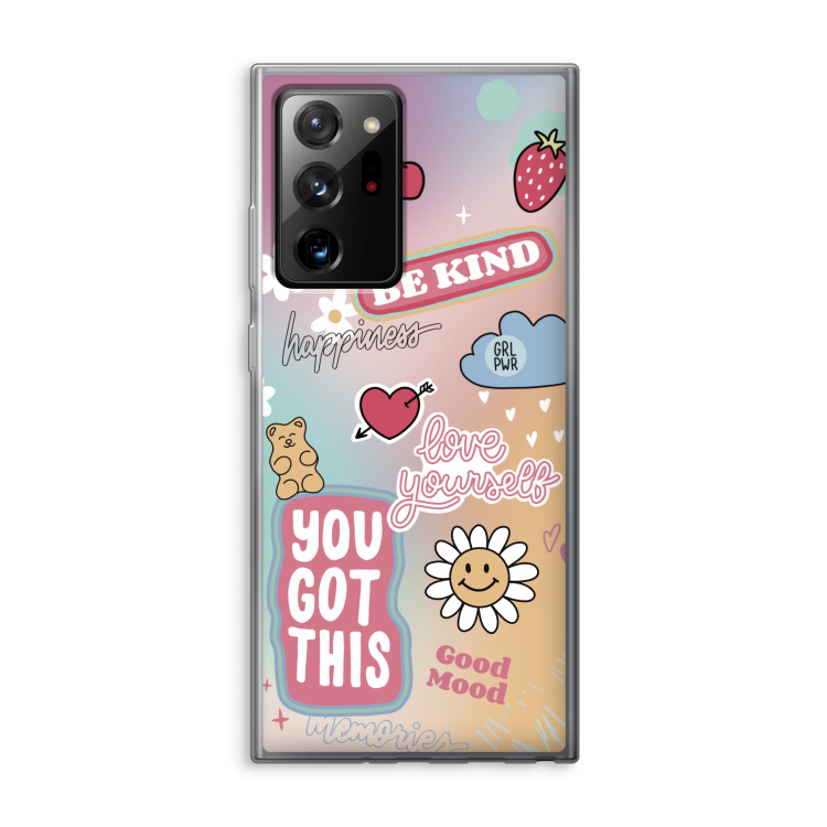 Positivity: Samsung Galaxy Note 20 Ultra / Note 20 Ultra 5G Transparant Hoesje