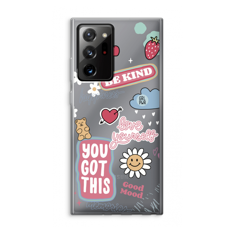 Positivity: Samsung Galaxy Note 20 Ultra / Note 20 Ultra 5G Transparant Hoesje
