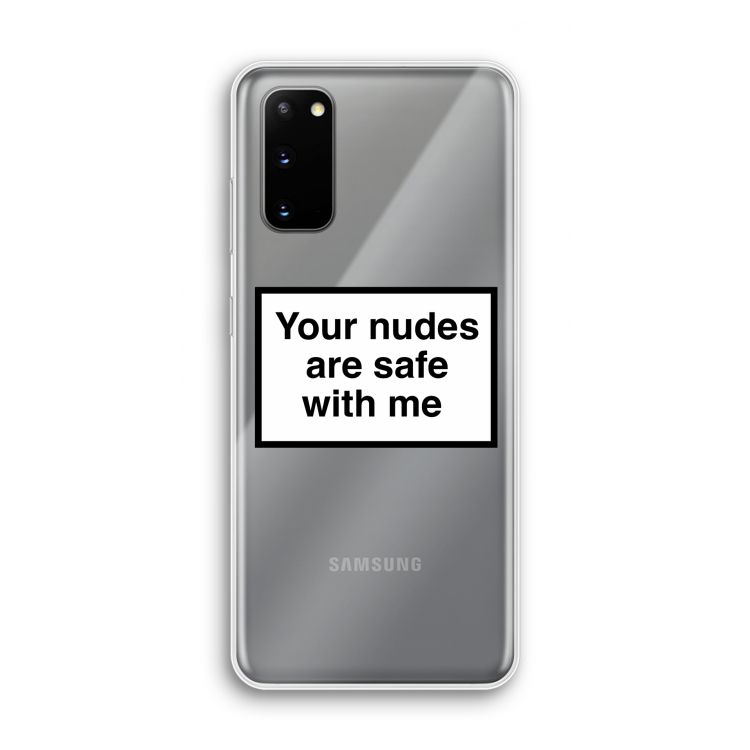 Safe with me: Samsung Galaxy S20 Transparant Hoesje