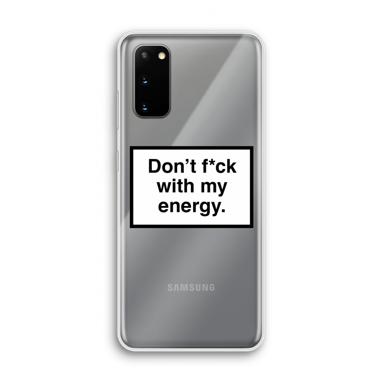 My energy: Samsung Galaxy S20 Transparant Hoesje