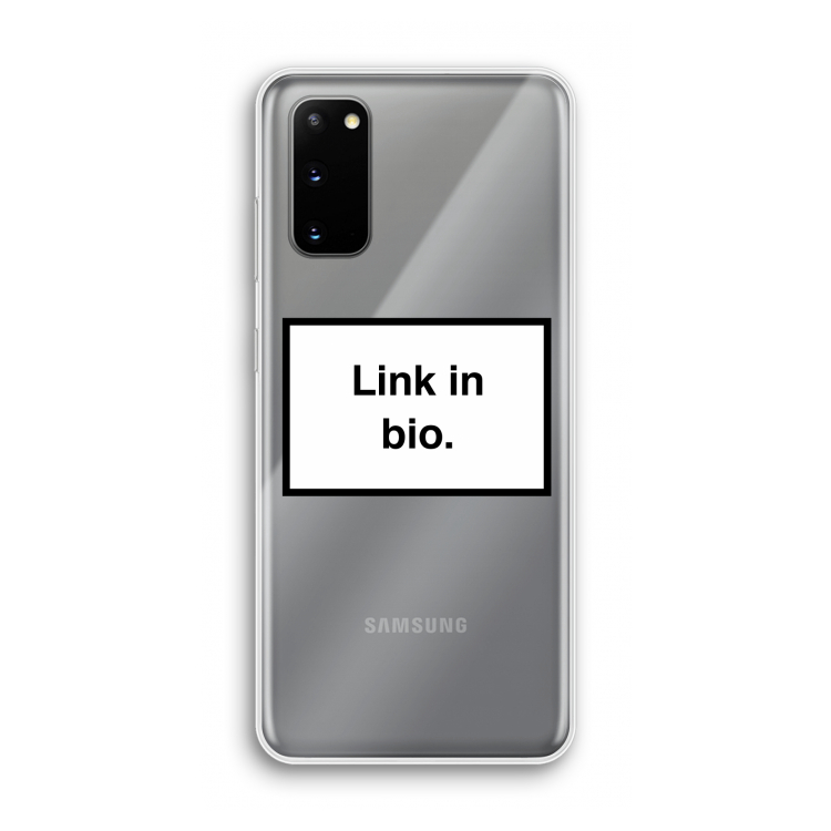 Link in bio: Samsung Galaxy S20 Transparant Hoesje