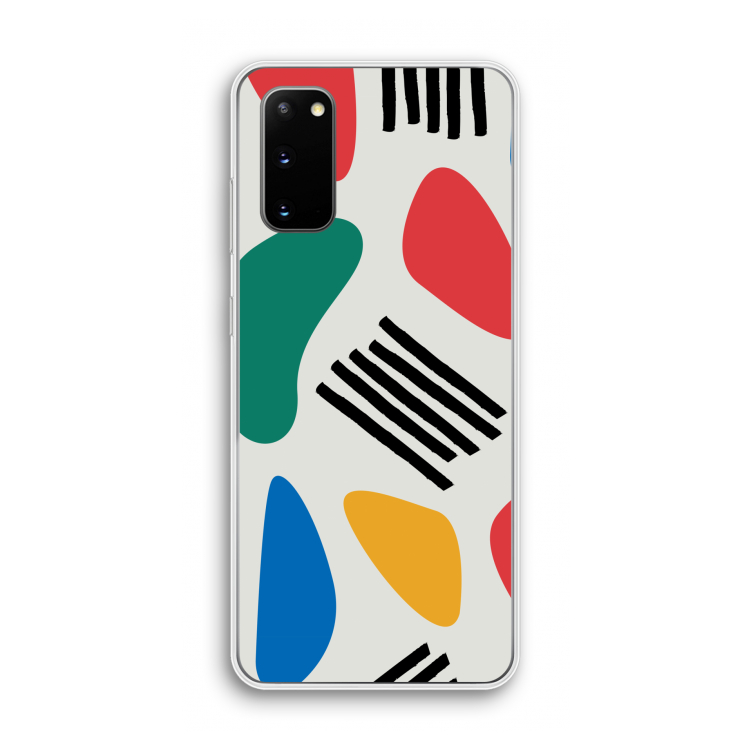Illustratieve pop 1: Samsung Galaxy S20 Transparant Hoesje