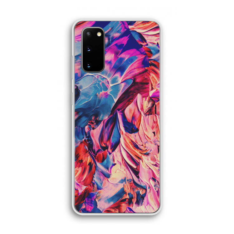 Pink Orchard: Samsung Galaxy S20 Transparant Hoesje