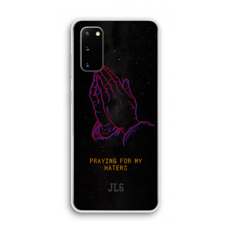 Praying For My Haters: Samsung Galaxy S20 Transparant Hoesje