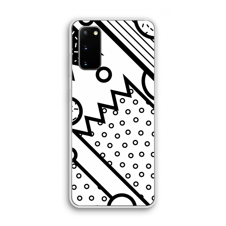 Pop Art #4: Samsung Galaxy S20 Transparant Hoesje