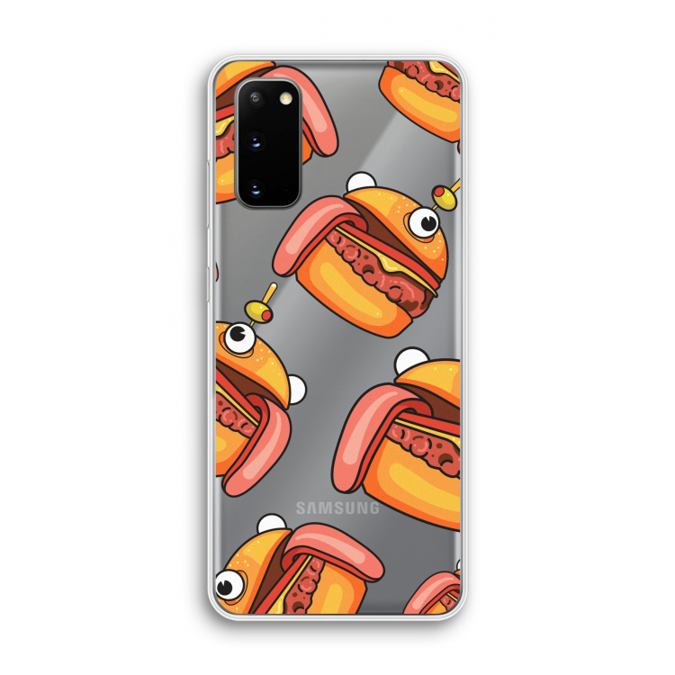Hamburger: Samsung Galaxy S20 Transparant Hoesje