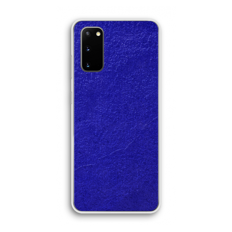 Majorelle Blue: Samsung Galaxy S20 Transparant Hoesje
