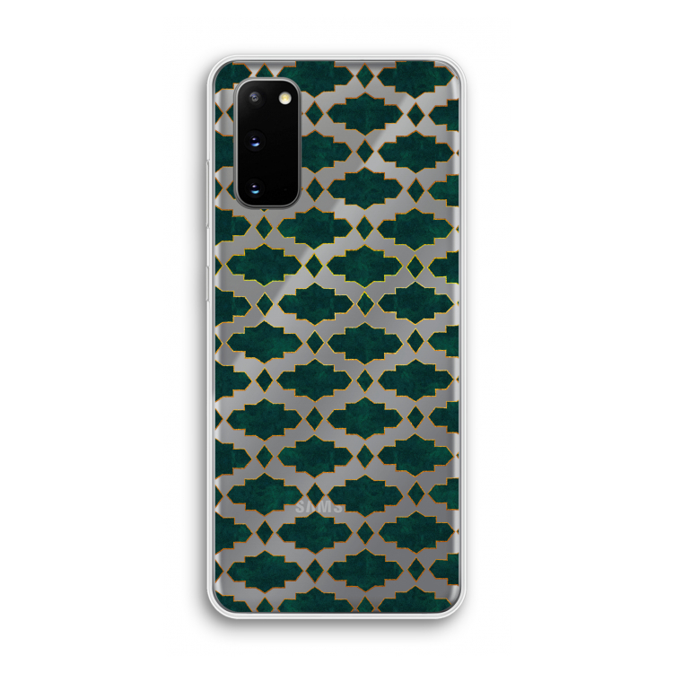 Moroccan tiles: Samsung Galaxy S20 Transparant Hoesje