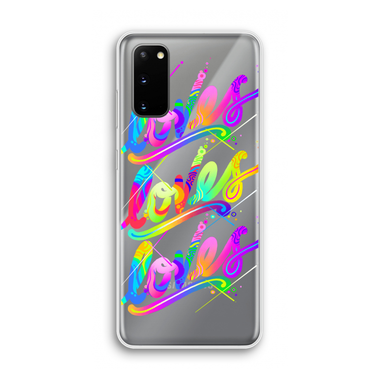Loves: Samsung Galaxy S20 Transparant Hoesje