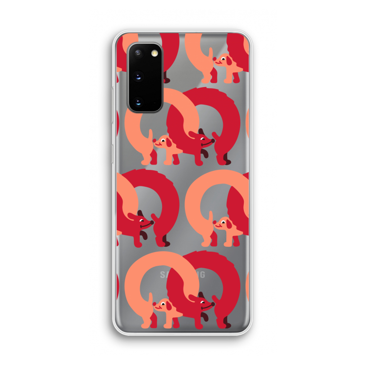 Dogs: Samsung Galaxy S20 Transparant Hoesje