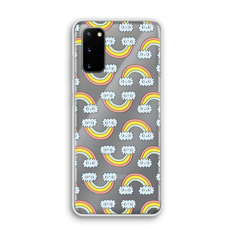 Regenboog: Samsung Galaxy S20 Transparant Hoesje