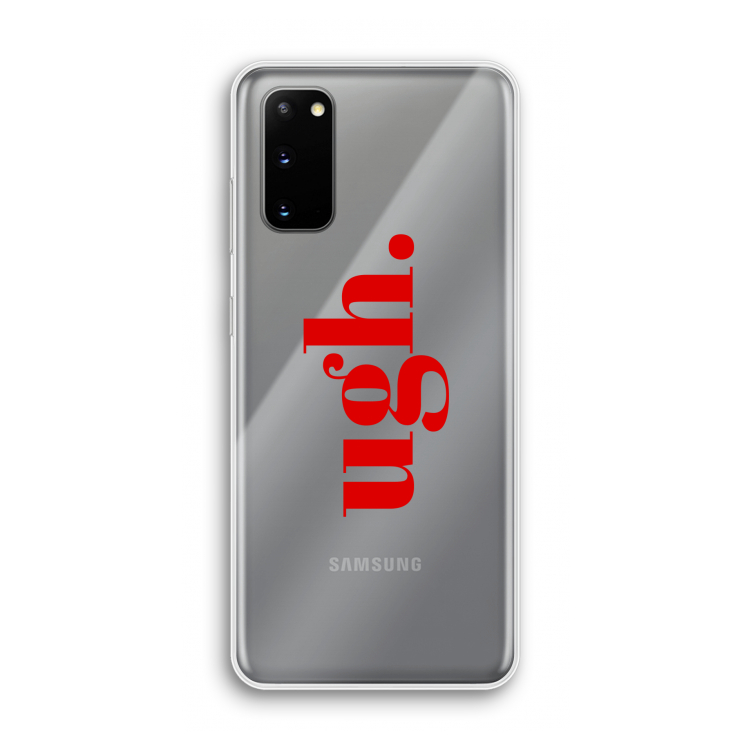 Ugh: Samsung Galaxy S20 Transparant Hoesje