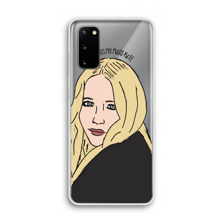 Mary Kate: Samsung Galaxy S20 Transparant Hoesje
