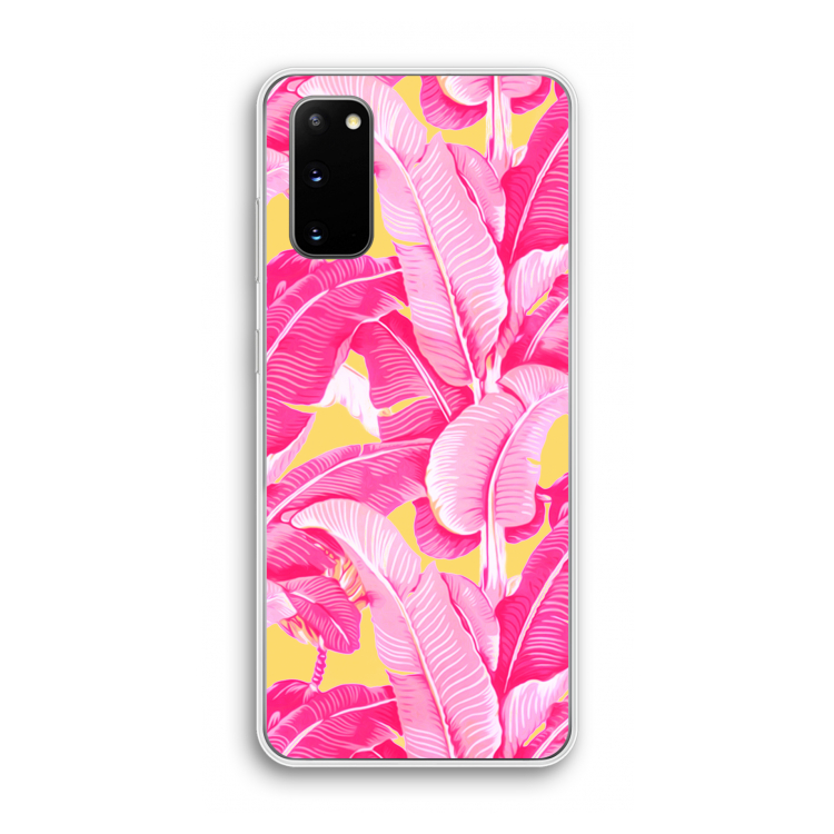 Pink Banana: Samsung Galaxy S20 Transparant Hoesje